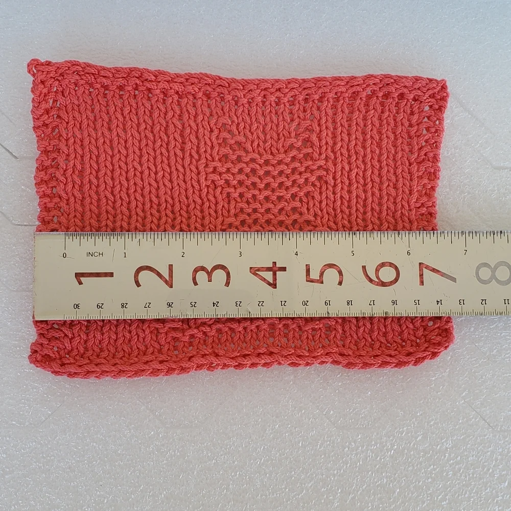 Handmade Knit Cat Washcloth